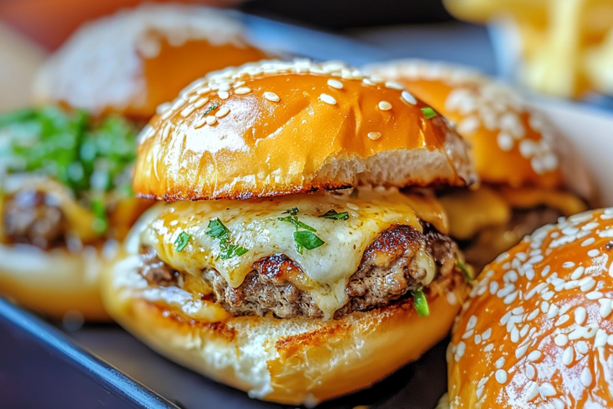 Easy Garlic Parmesan Cheeseburger Bombs