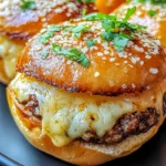 Garlic Parmesan Cheeseburger Bombs