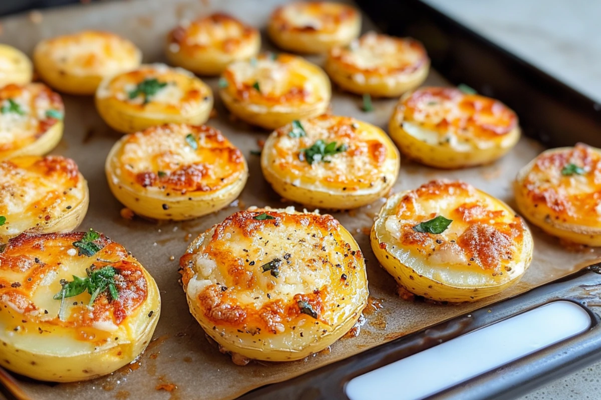 Mini Baked Parmesan Potato Rounds
