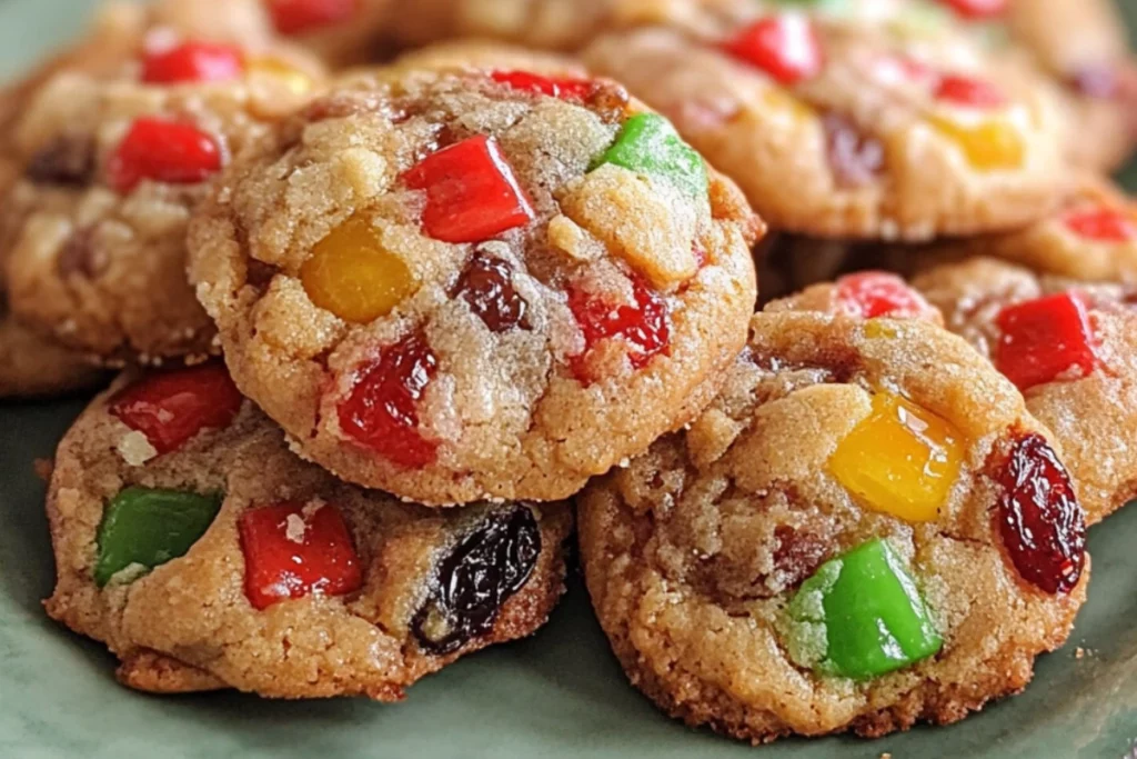 Old Fashioned Fruitcake Cookies