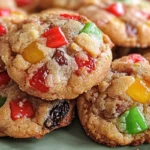 Old Fashioned Fruitcake Cookies