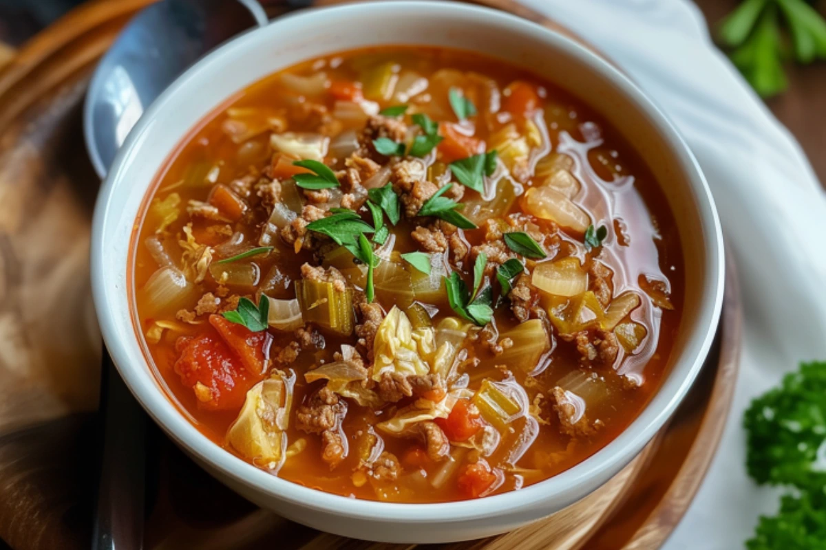 Quick Cabbage Roll Soup