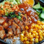 Street Corn Chicken Rice Bowl
