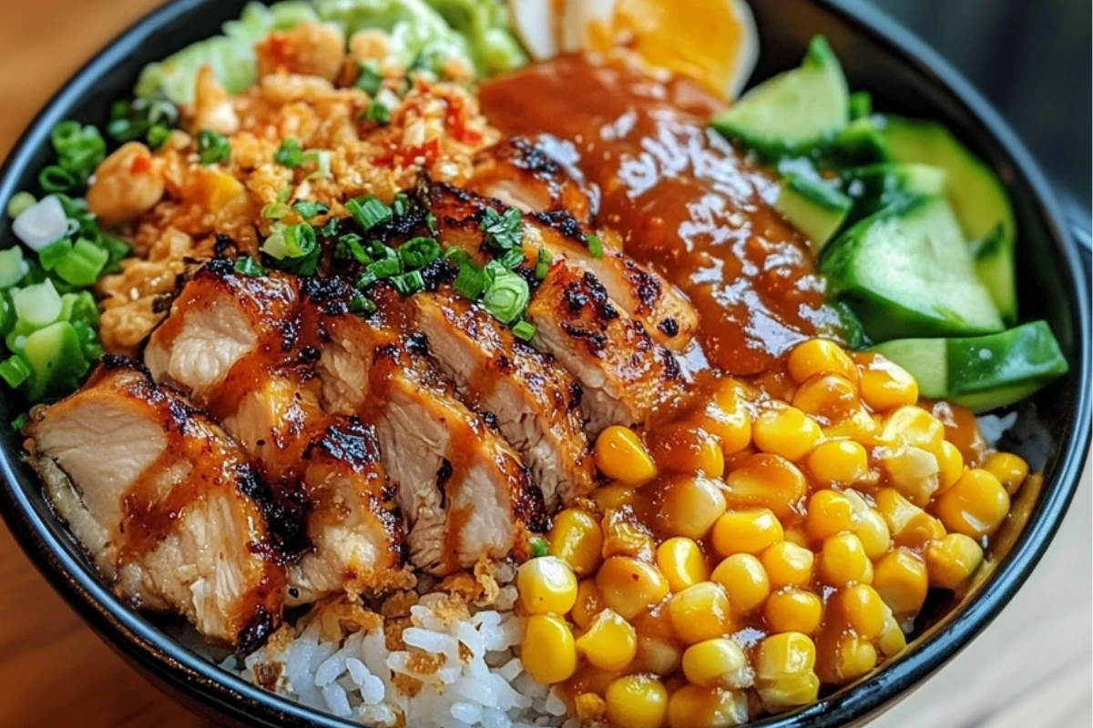 Street Corn Chicken Rice Bowl
