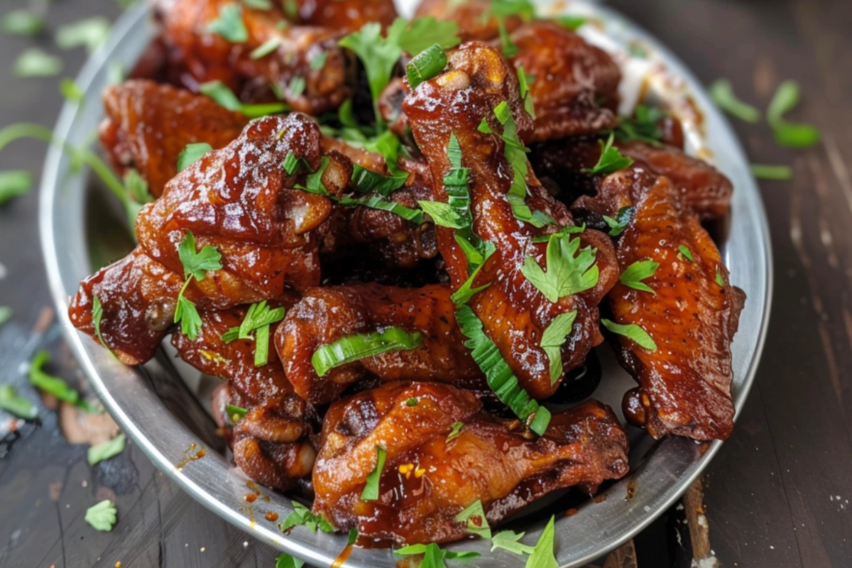 Summer BBQ chicken wings