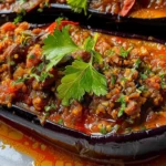 Turkish Stuffed Eggplant Karniyarik