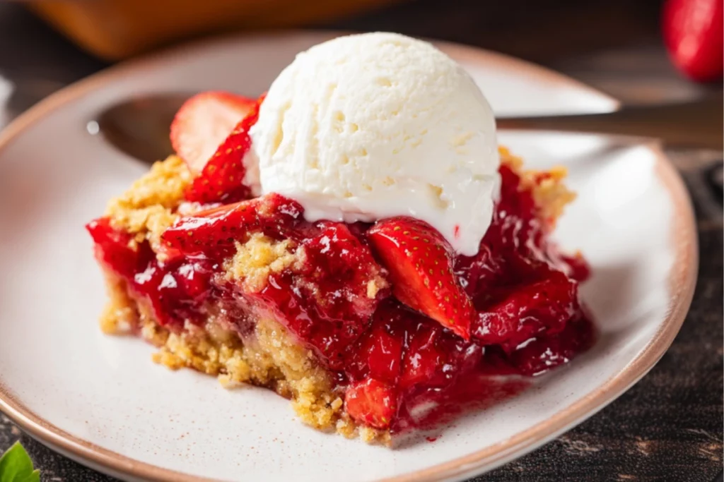 Strawberry Dump Cake