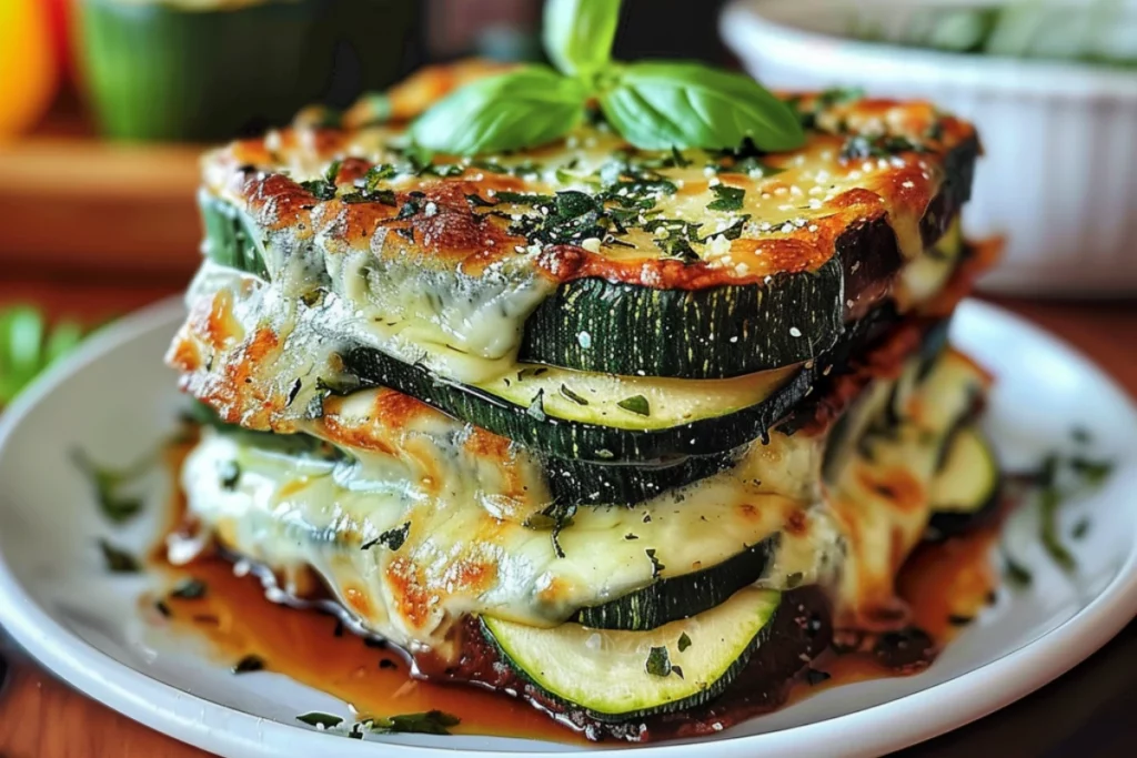 Layered Zucchini Ricotta Melts