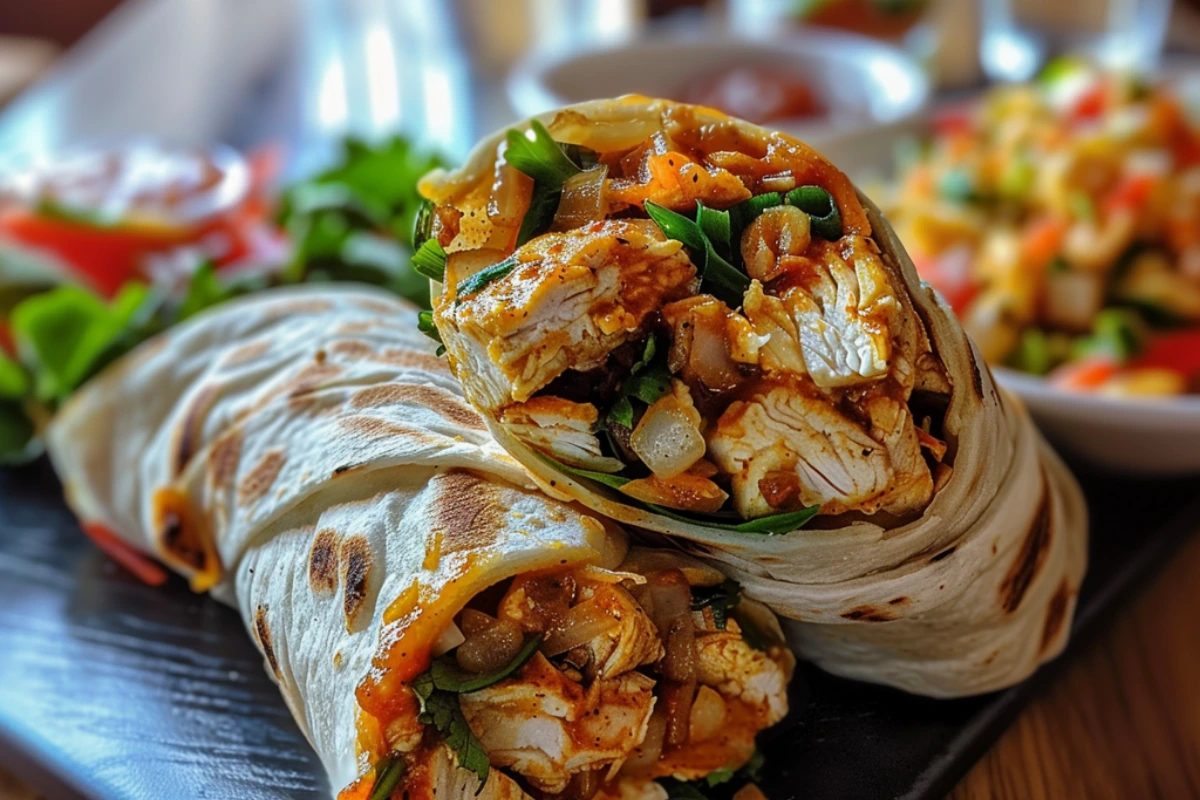 Easy Homemade Chili Chicken Wraps in Minutes - foodiecharm.com